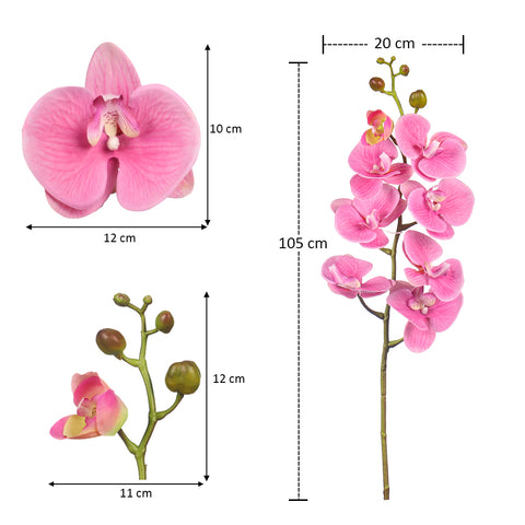 3pcs Artificial Real Touch Orchid Flowers