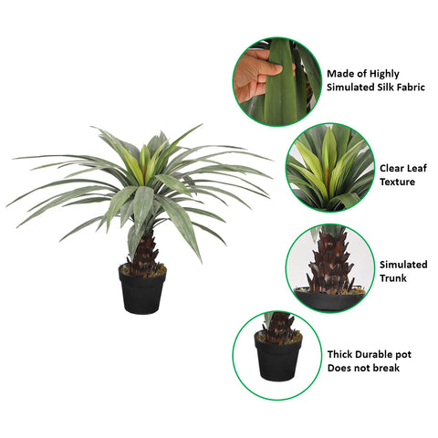 Realistic artificial yucca plant for home décor