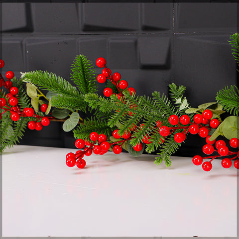 Red Berry Christmas Garland