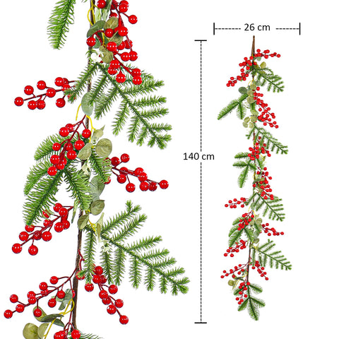 Red Berry Christmas Garland