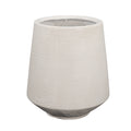 Ridged design concrete pot