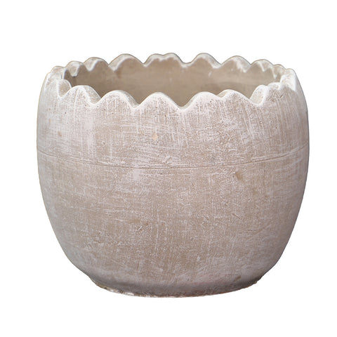 Modern Round Cement Vase for Home Decor