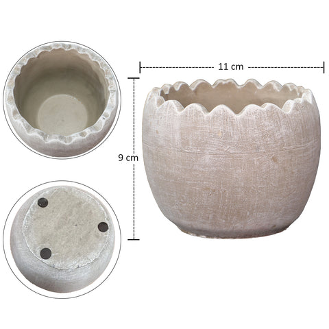 Decorative Round Cement Vase