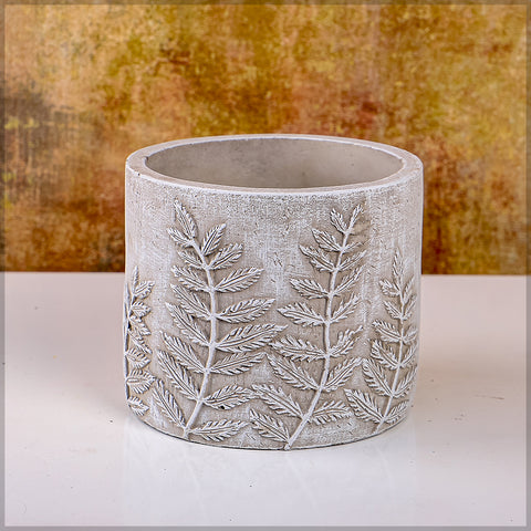 Decorative Round Cement Planter