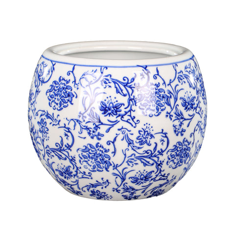 Traditional round Chinese porcelain vases for elegant decor