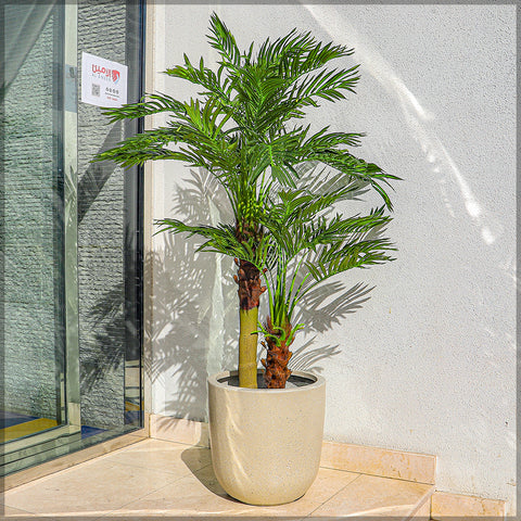 Round Cream Planter Pot