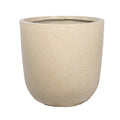 Cream ceramic garden pots