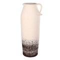 Cream Rust Ceramic Vase