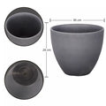 Grey flower pots