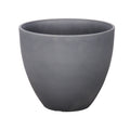 Elegant gray plastic pots