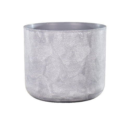 Stylish gray plastic pots