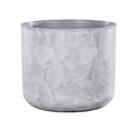 Gray plastic pots for plants