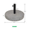 Umbrella stand marble made of durable and weather-resistant material