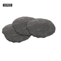 High-strength concrete stepping stones 3pcs set for garden paths