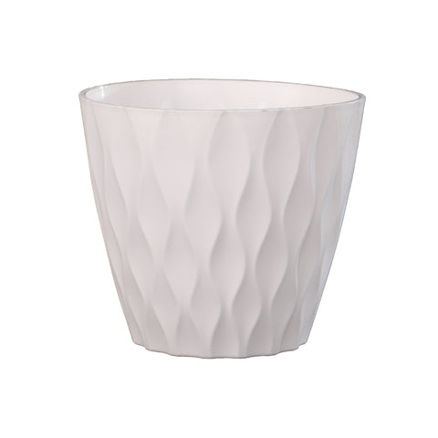 White small plastic planter for plants