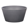 Elegant gray plastic pots