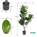 Faux rubber tree plant for stylish interiors