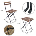 Foldable furniture set for dining with table and chairs