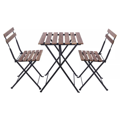 Compact folding dining table with chairs for small spaces