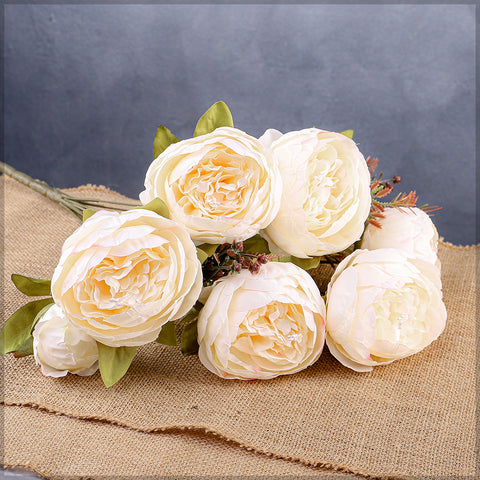 Artificial Silk Peony Bunch Flowers