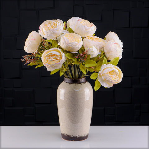 Artificial Silk Peony Bunch Flowers