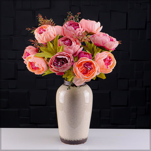 Artificial Silk Peony Bunch Flowers