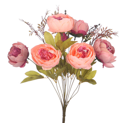 Artificial Silk Peony Bunch Flowers