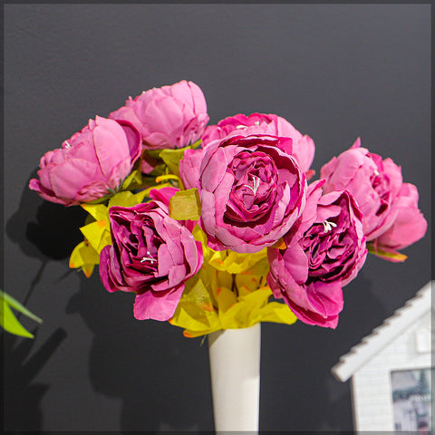 Artificial Silk Peony Flowers