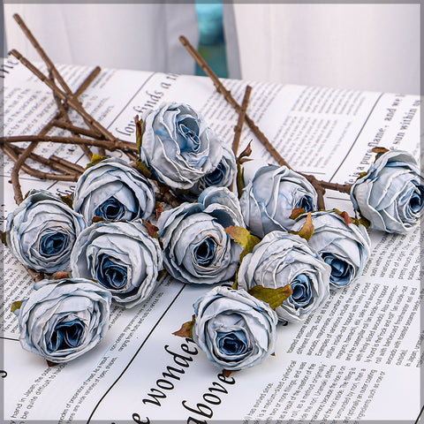 Artificial Silk Retro Rose Flowers Bouquet