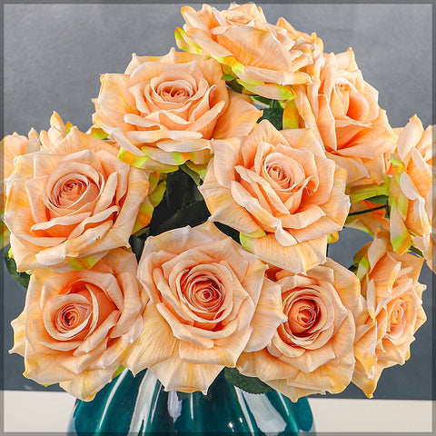 Artificial Silk Rose Flower Bunch