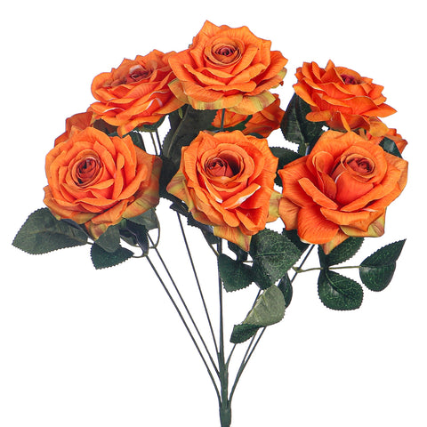 Artificial Silk Rose Flower Bunch