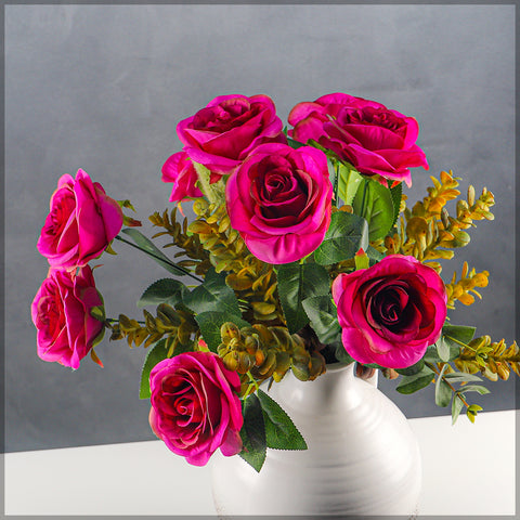 2 pcs Artificial Silk Rose Flowers