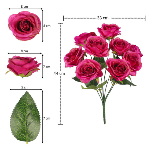 Artificial Silk Rose Flowers