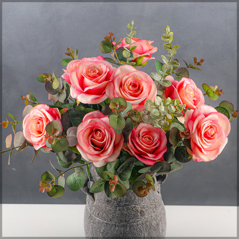 2 pcs Artificial Silk Rose Flowers