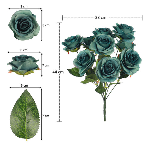 Artificial Silk Rose Flowers