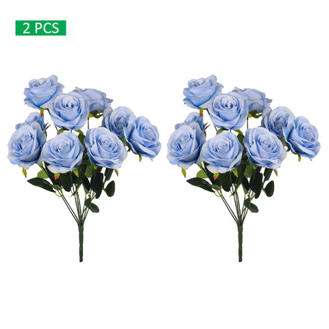 2 pcs Artificial Silk Rose Flowers