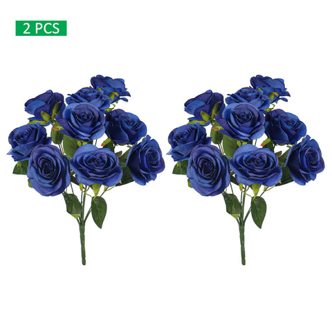 2 pcs Artificial Silk Rose Flowers