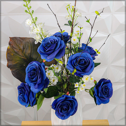 2 pcs Artificial Silk Rose Flowers