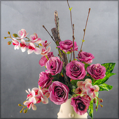 Artificial Silk Rose Flowers