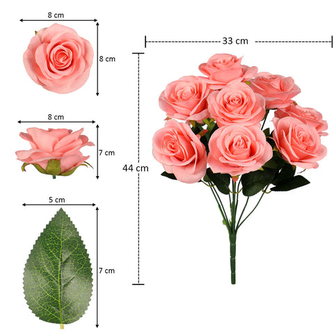 Artificial Silk Rose Flowers