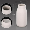 Elegant white ceramic vase for minimalist interior styling