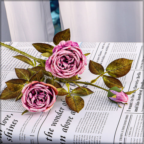 Single Stem Nearly Natural Rose Flower