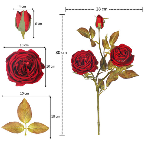 Single Stem Nearly Natural Rose Flower