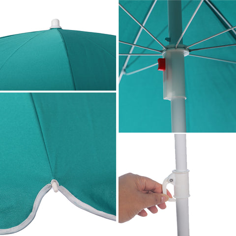 Small Patio Outdoor/ Beach Umbrella without Base