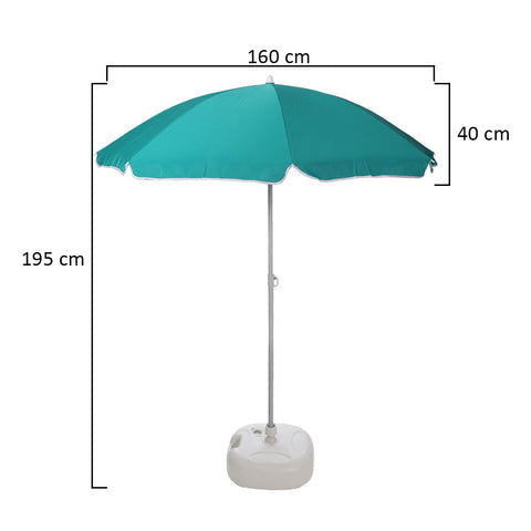 Small Patio Outdoor/ Beach Umbrella without Base