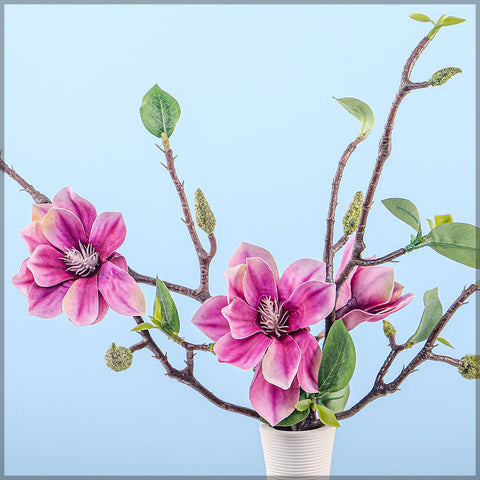 2pcs Artificial Small Magnolia Flower