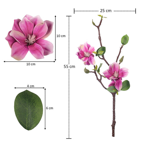 2pcs Artificial Small Magnolia Flower