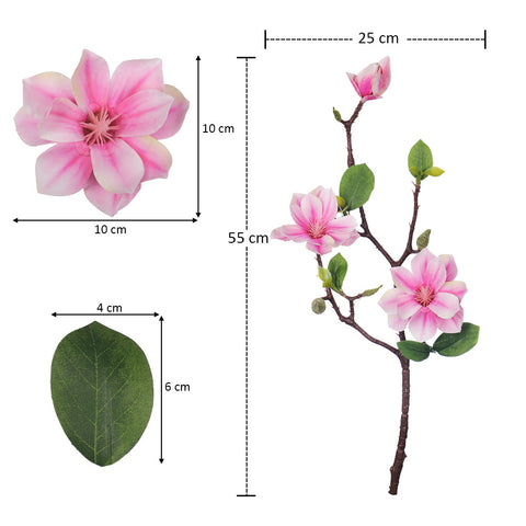 2pcs Artificial Small Magnolia Flower