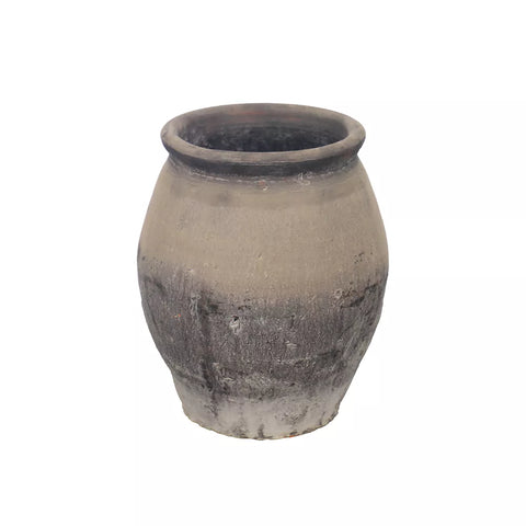 Small Round Decorative Design Clay Pot