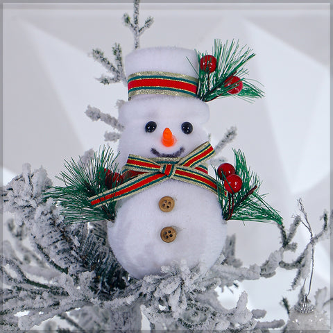 Decorative Snowman as Christmas Tree Ornaments